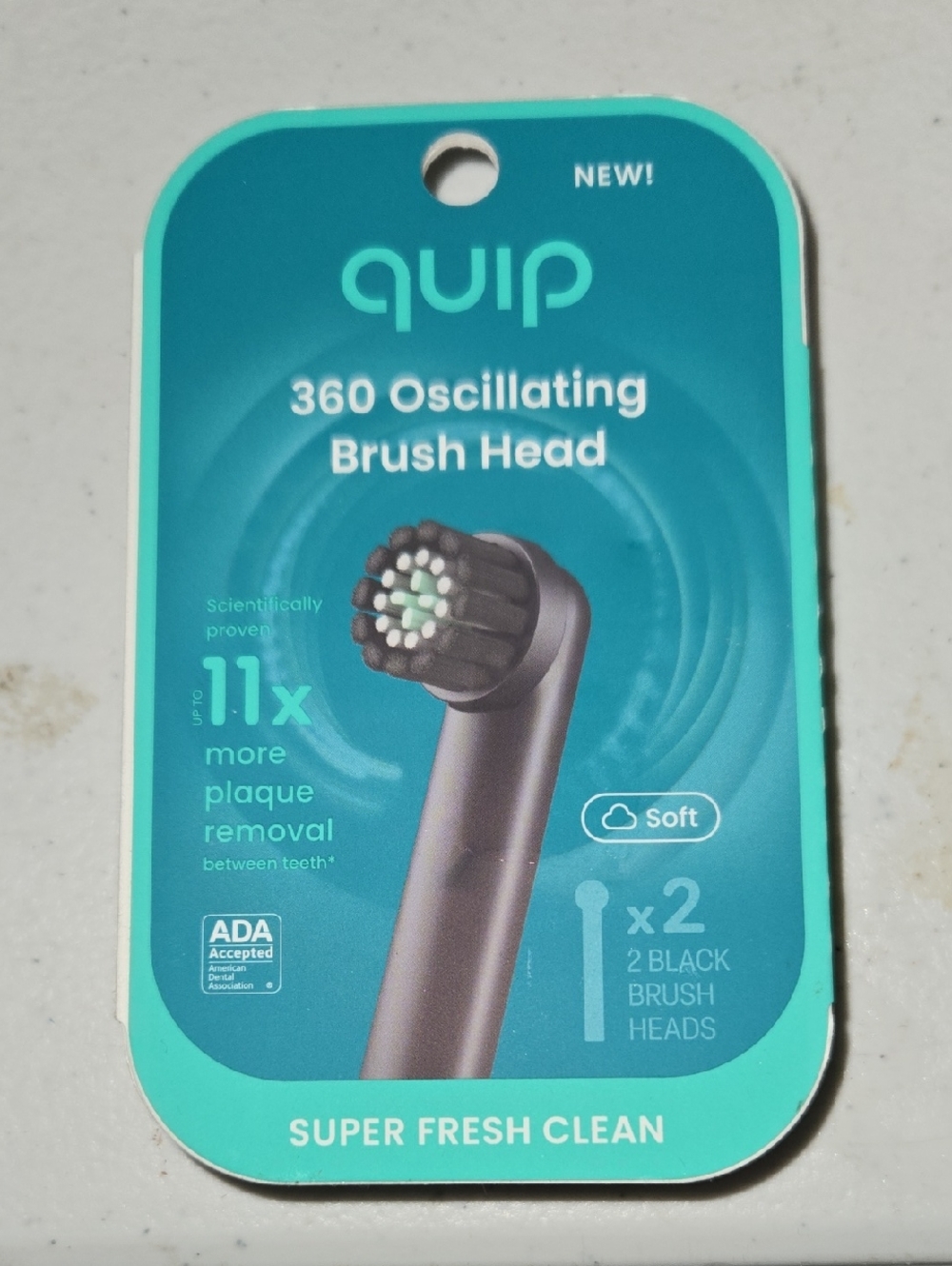 Quip 360 Oscillating Brush Head x2